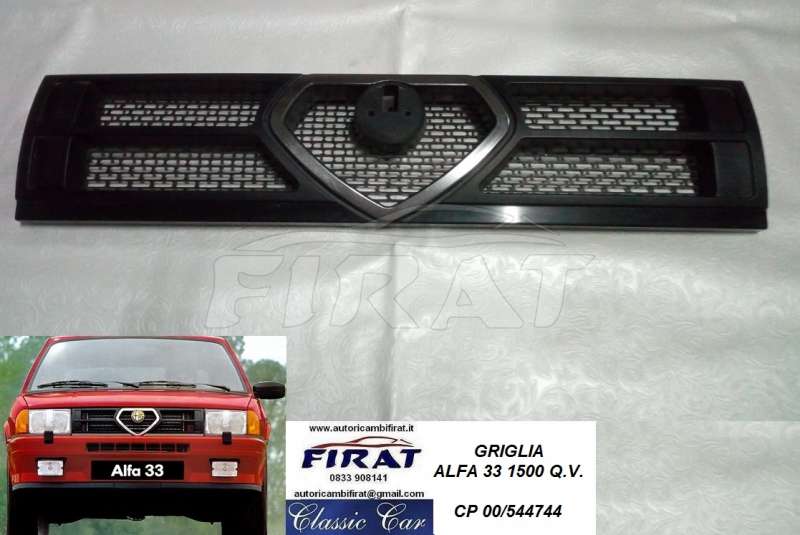 GRIGLIA ALFA 33 1500 Q.V. GRIGLIA ALFA 33 1500 Q.V.